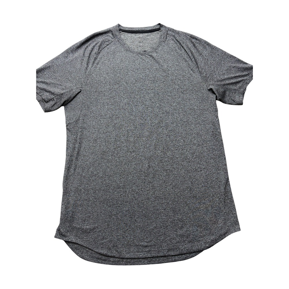 Lululemon Mens M Gray Short Sleeve Performance T-Shirt Lightweight Athletic